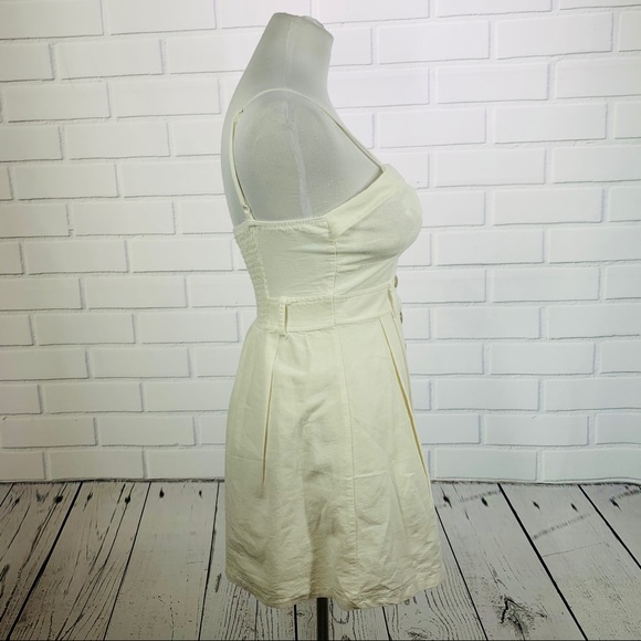 3/$20 Mind Code Ivory Button Front Dress - S - Picture 5 of 11